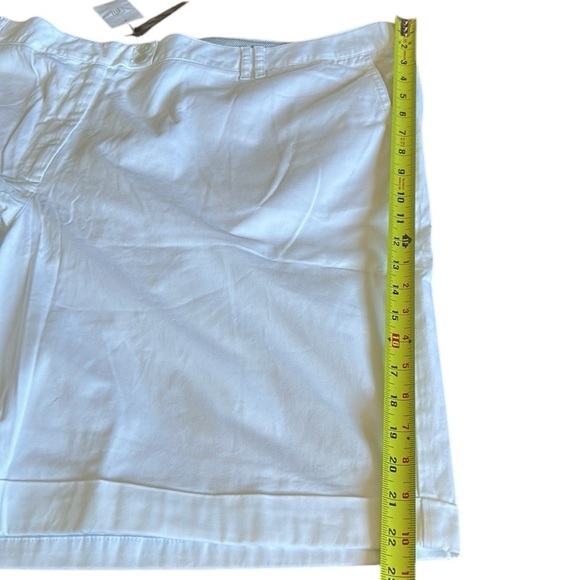 J Jill  cotton shorts, NWT,sz 28W, white ,elastic side waist band,coastal,beach - Picture 9 of 13